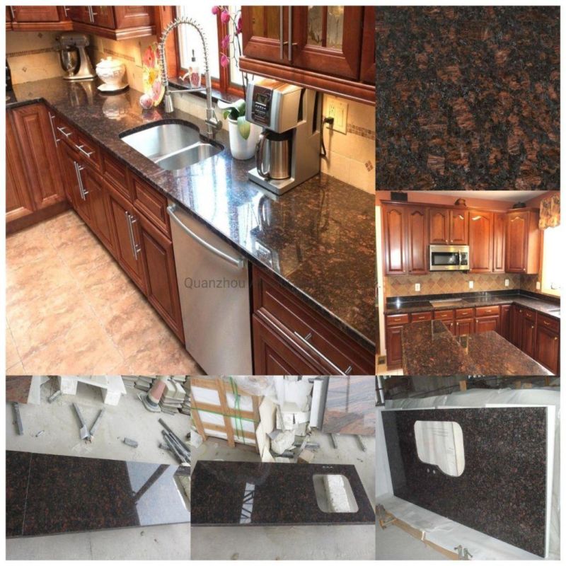 Tan Brown Stone Kitchen Counter Tops Granite Benchtop