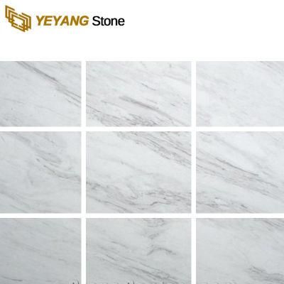 China Natural White Marble Slab with Little Grey Texture