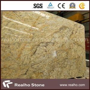 Yellow Color Golden Crystal Granite Slabs with Good Price for Sales