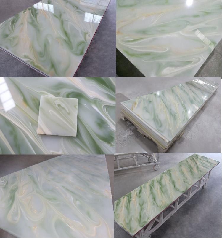 6mm Solid Surface Sheet Translucent Acrylic Sheet Resin Stone for Bar Club