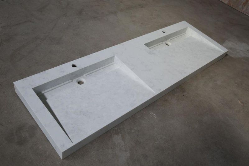 Marble Color Solid Surface Countertops Bathroom Worktops Concrete Vantiy