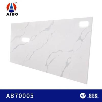 Custom Size Engineered Calacatta Quartz Stone Kitchen Countertops