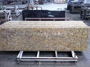 High Quality Polished Natural Giallo Ornamental Granite Counter Tops for Kitchen/ Home Decoration/Hotel Project