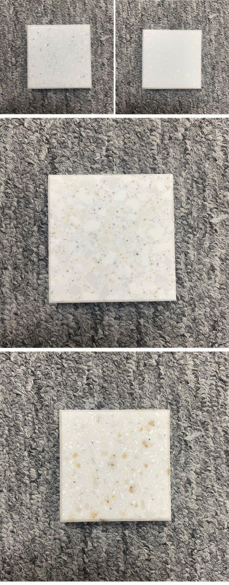 2022 Solid Surface Colors Mixed White Granules OEM/ODM Customized