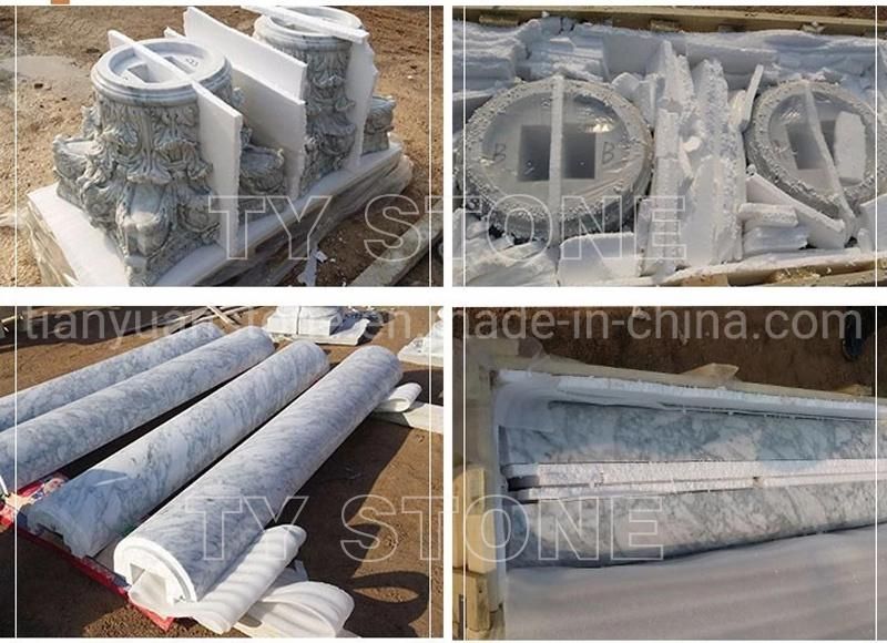Roman Columns for House Villa Hotel with Stone Marble Granite Sandstone