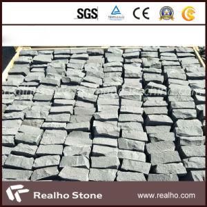 Natural Split Black Basalt Cobble Stone for Sale