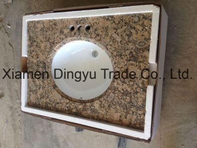 Giallo Ornamental Prefab Granite Countertop Kitchen Tops Vanity Tops Bar Tops