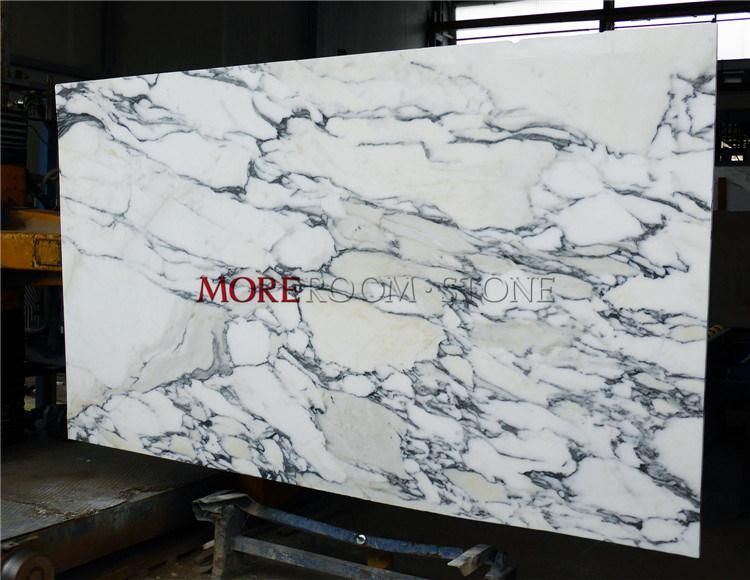 Imported Italy White Arabescato Carrara White Marble Slab