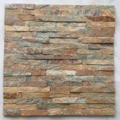 Rusty Quartzite Natural Stone Cladding Exterior Wall Panels Tile