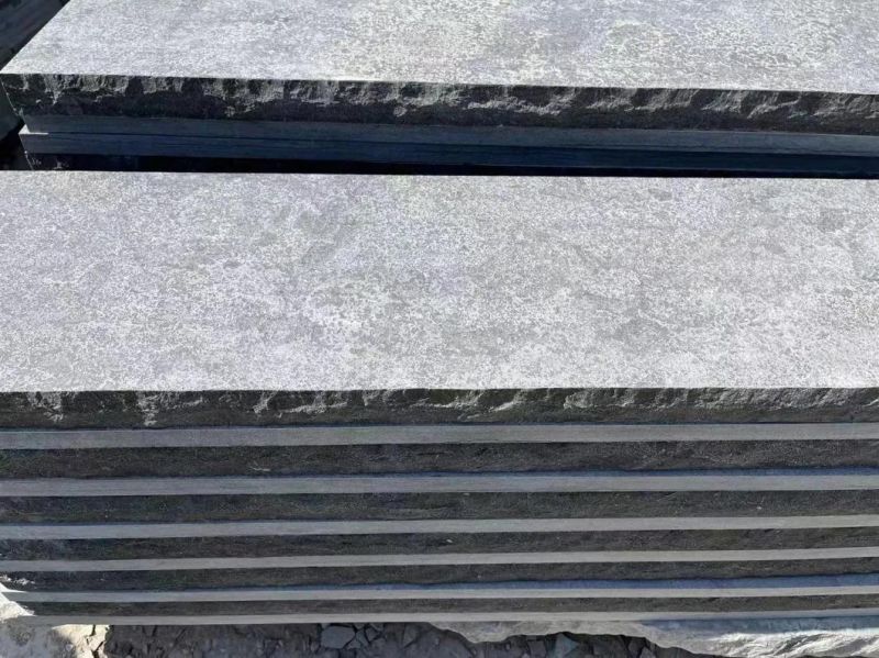 Low Price Honed Garden Paving Stone Black/Grey/Blue Limestone/Bluestone for Flooring Tiles and Road Stone