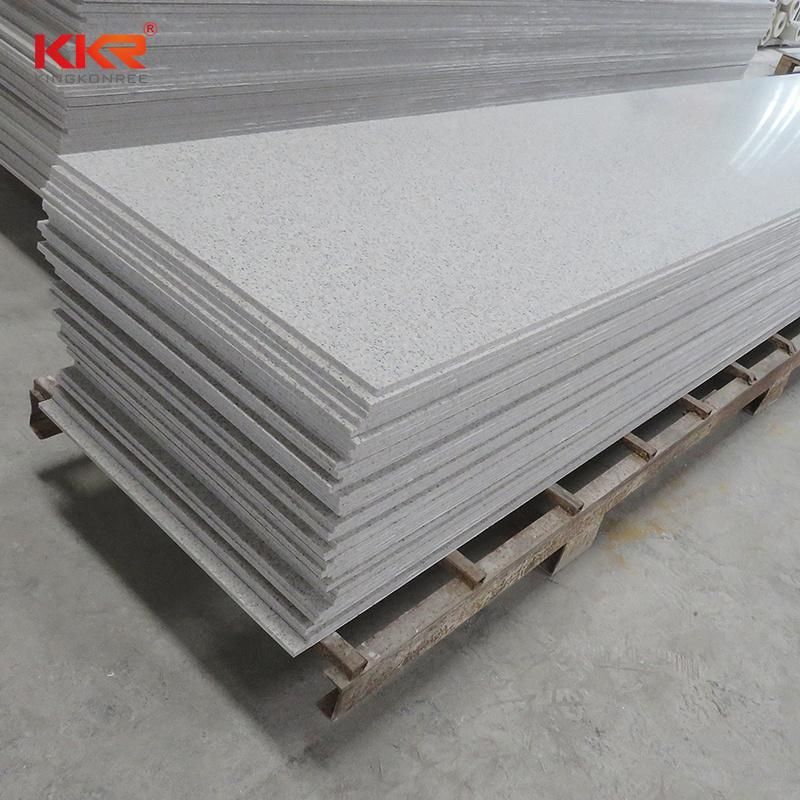 White Stone Solid Surface Sheets for Wall Decoration Material