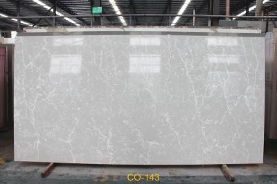 Artificial Quartz Stone Slab of Carrara Used for Home Decoration