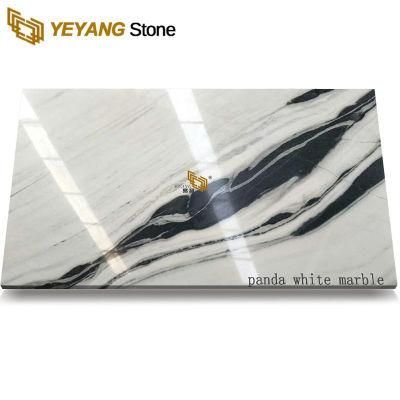 Black Vein Panda White Stone Natural Slabs for Flooring Tiles Wholesale