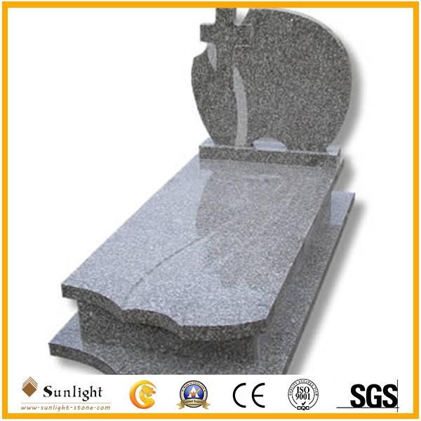 Unique Design Black Viscount Impala Luxury Granite Cross Tombstone & Headstone