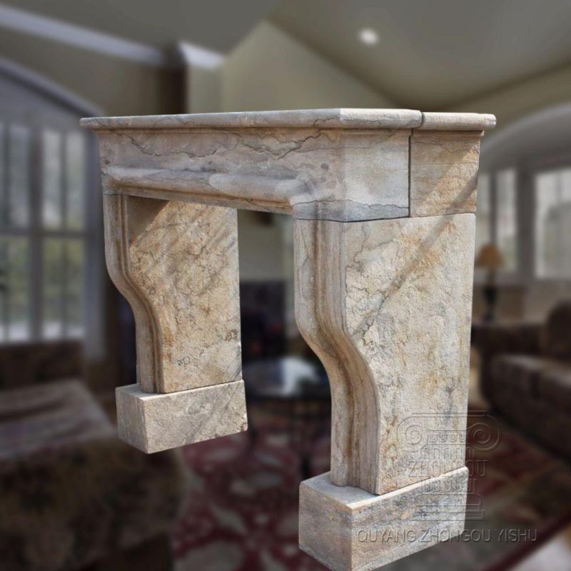 New Design Indoor Used Marble Fireplace Surround, Mantel