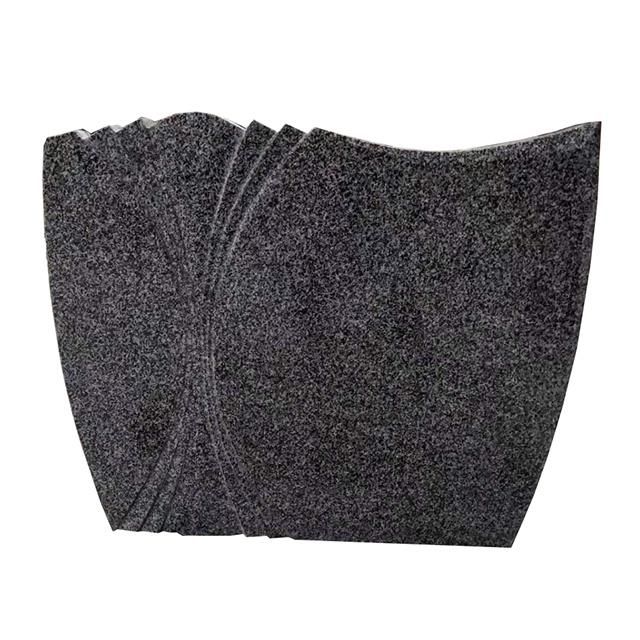 G654 Dark Grey Granite Nero Impala Polished Memorial Blank Upright Headstones