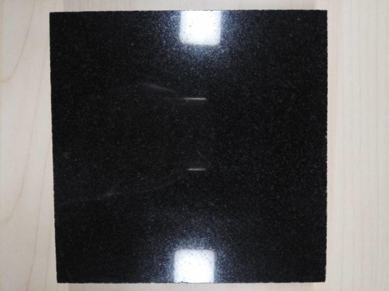 Polished Absolute Black Granite Slabs Shanxi Black Granite Slabs for Floorings and Walls or Kitchen Countertop