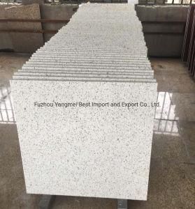 Rose White China Natural Stone Polished Grey Granite Floor Tile for Stair/Facade