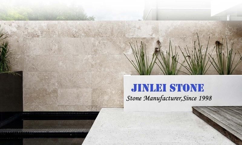 Natural Stone Beige Stones Travertine Marble Bathroom Wall Tile for Interior and Exterior
