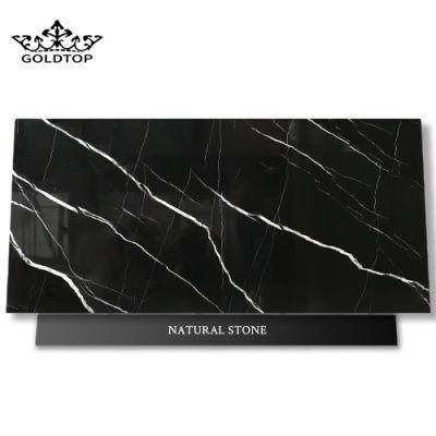 China Black Nero Marquina Marble for Slabs/Floor/Tiles/Stair/Wall/Countertop/Vanity/Kitchen/Bathroom/Sink