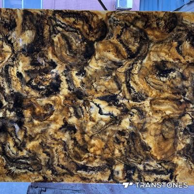Polished Resin Onyx Stone Alabaster Stone for Candle Holder