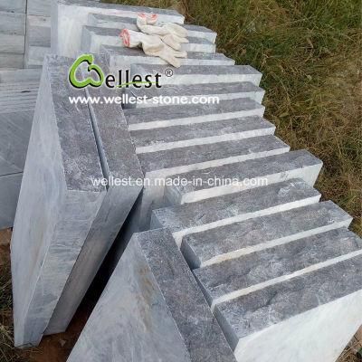 Natural Black Limestone Wall Stone for Landscaping