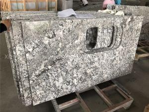 White Granite Stone Countertop for Kitchen Cabinets/Restaurant Table Top/Workbench/Bench/Solid Surface