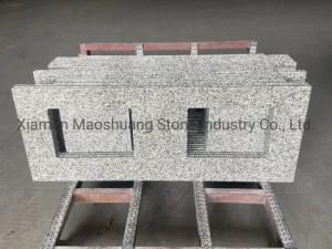 Jilin White/Stellar White/Luna Pearl Granite Prefab Bathroom Vanity Tops
