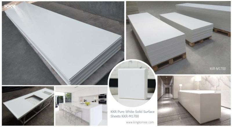 Top Quality 100% Pure Bendable Acrylic Solid Surface Sheet, Artificial Stone Acrylic Solid Surface Slabs
