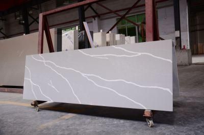 Small Size Artificial Black Calacatta Quartz Stone Slab for Contertop Cutting