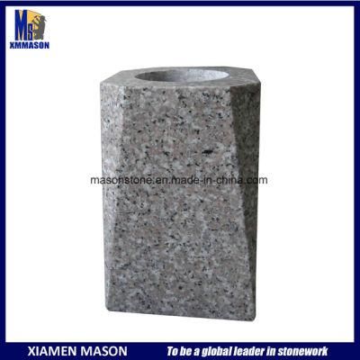 Factory Supply Polished Granite Memorial Flower Vase