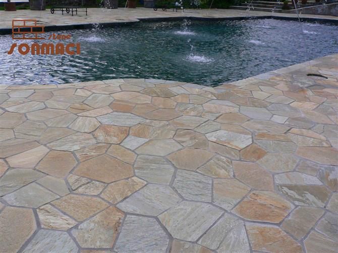 Natural Slate Flagstone Patio Steps Stone Paver