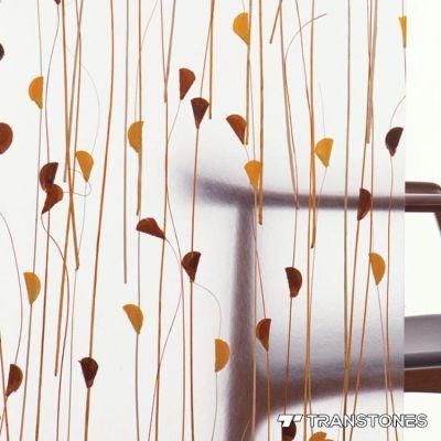 Popular Translucent Plant Pattern Acrylic Office Divider