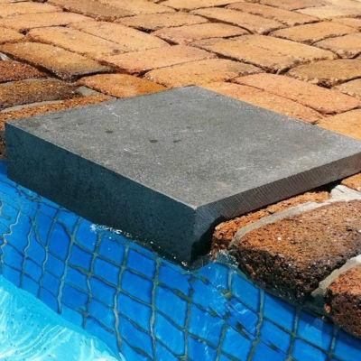 China Surface Flamed Padang Dark G654 Granite Swimming Pool Coping Stones