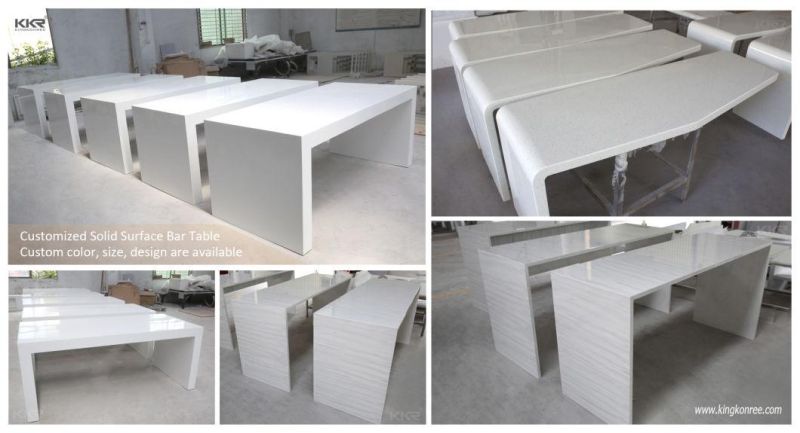 Corian Acrylic Solid Surface Bespoke Sizes Artificial Stone Kitchen Island Countertop