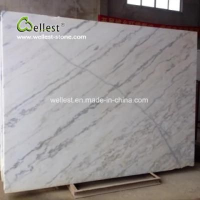Factory Bookmatch White Marble Slabs for Indoor Flooring and Walling, Countertop