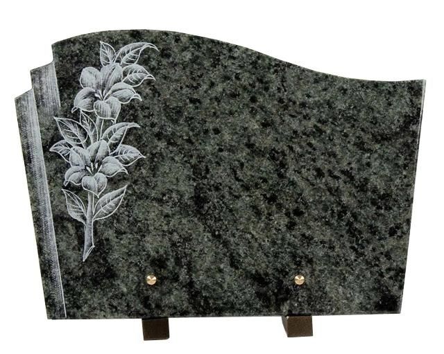 Memorial Plaque with Line Carving