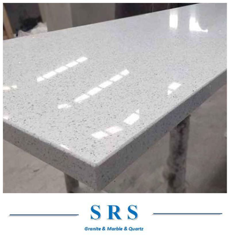 Crystal White Quartz Countertop for Kitchen/Bathroom/Living Room