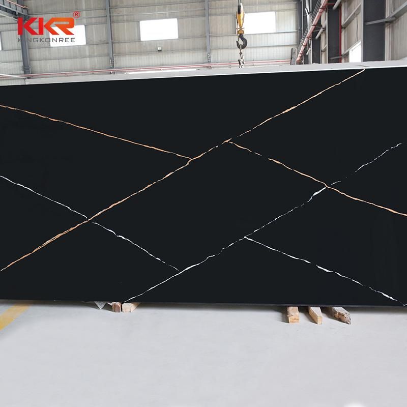 Marble Vein Surface Artificial Calacatta Quartz Stone for Quartz Kitchen Countertops