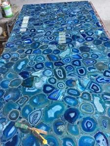 Nice Blue Agate Stone Slabs, Gemstone Slabs, Semi Precious Slabs