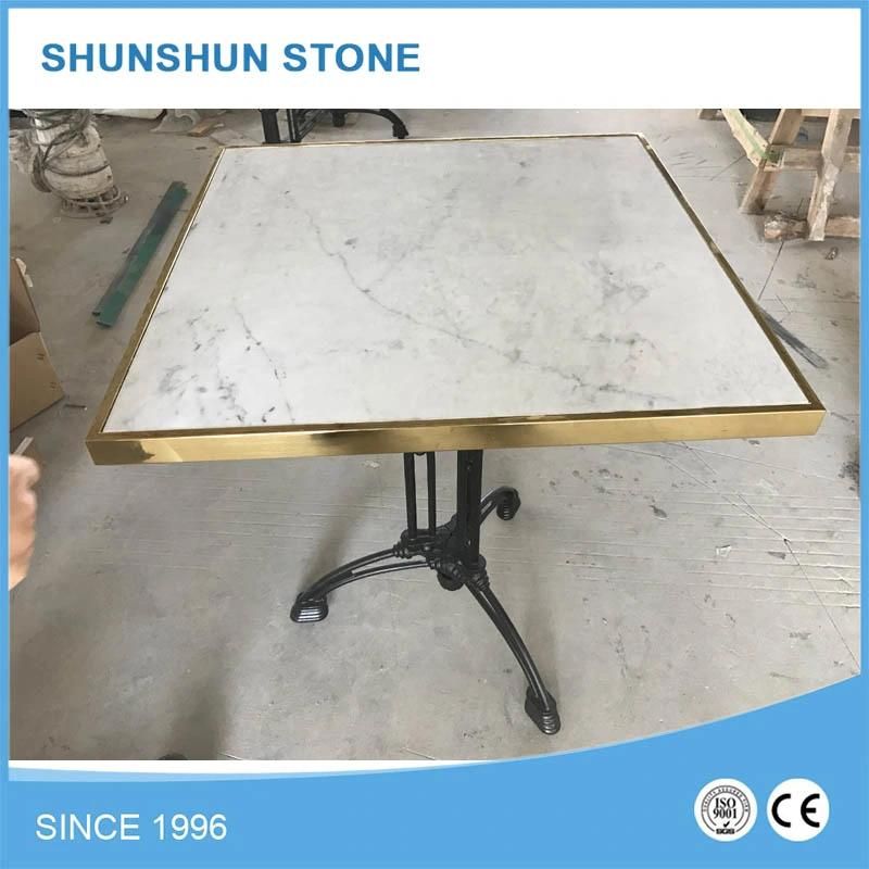 High Quality Carrara White Marble Round Table Top