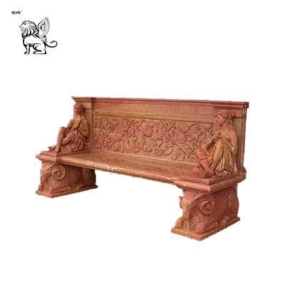 Chinese Supplier Carving Relief Sculpture Stone Park Benches Mbg-12