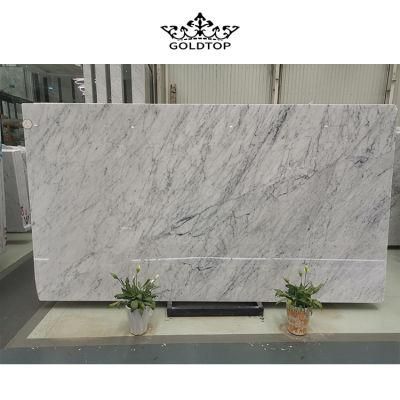 Carrara White Marble Polished/Honed Slabs for Counter Tops Flooring/Kitchen/Bathroom/Basement/Apartment/Villa