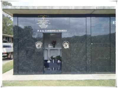 Austrialia Cemetery Memorial Gardens Personal Mausoleums with Blue Pearl
