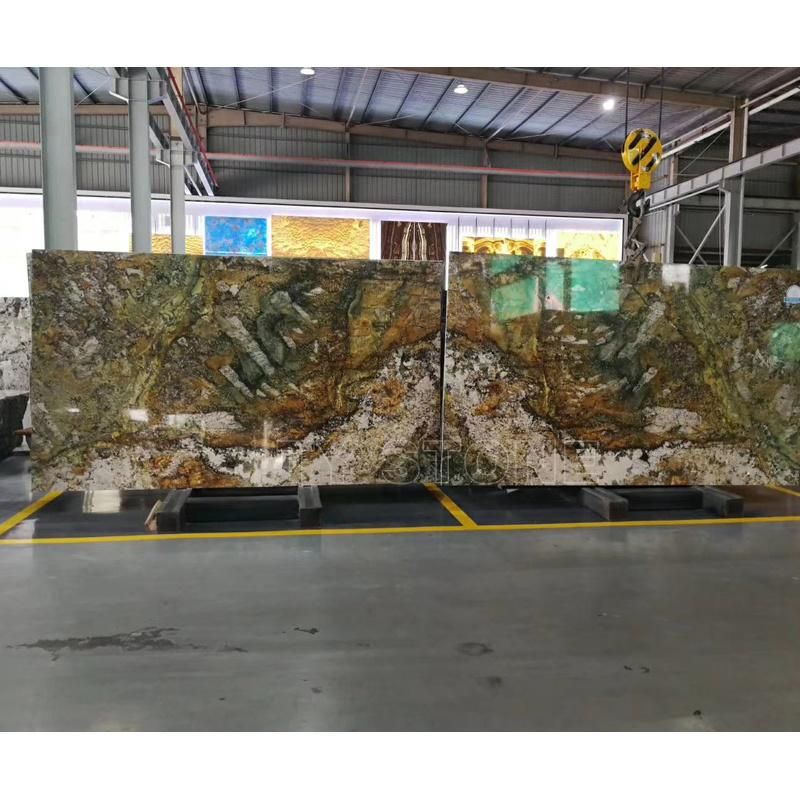 Translucent Green Onyx Stone Big Slab