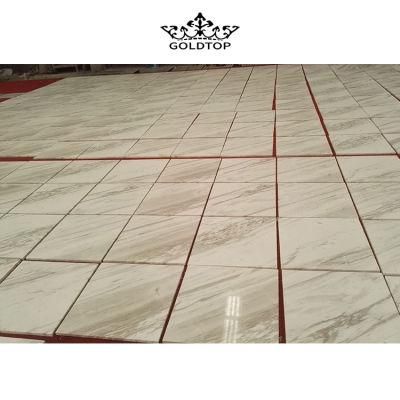 New Quarry Volakas White Marble Natural Stone Polished Floor Tile for Decoration