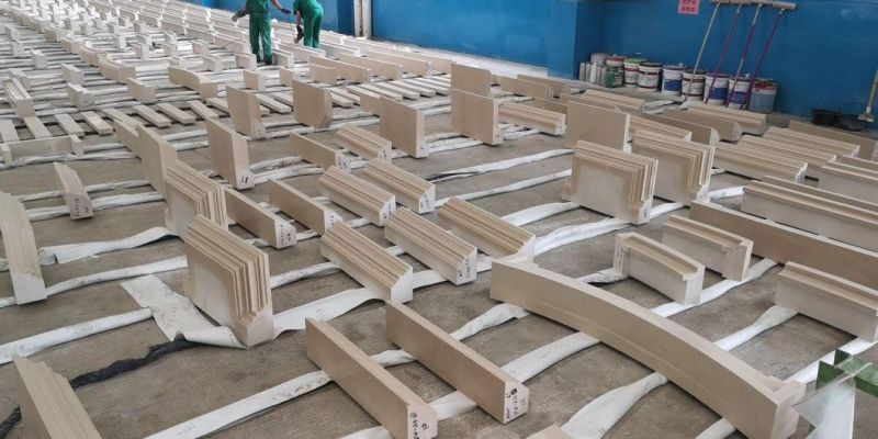 Beige Limestone Wall Cladding for Villa Exterior Wall Decoration