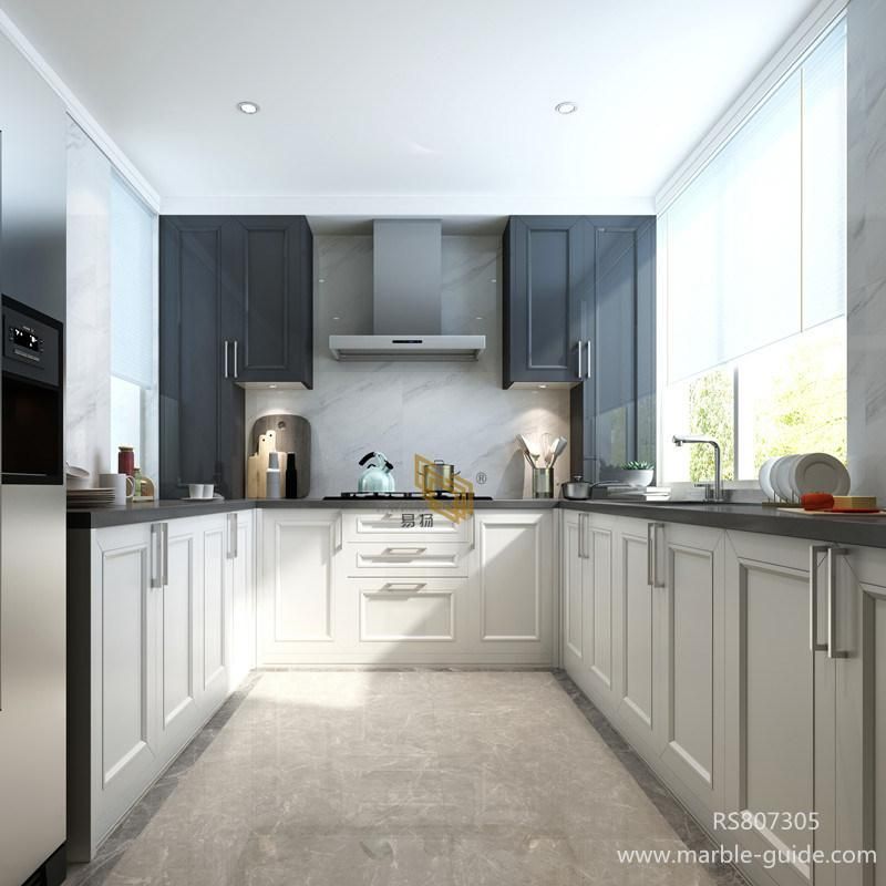 Artificial Stone Grey Sintered Stone Ceramics Tiles for Kitchen Backsplash/Wall/Flooring