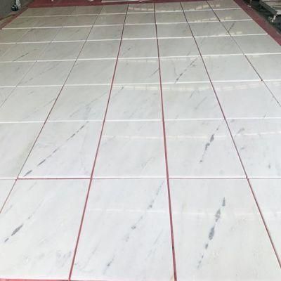Atlantic White Natural Marble Stone Polished Slabs Cut-to-Size Tiles for Flooring and Wall and Work Tops