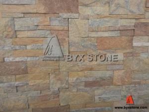 Rusty Yellow Quartzite Culture Stone Wall Cladding